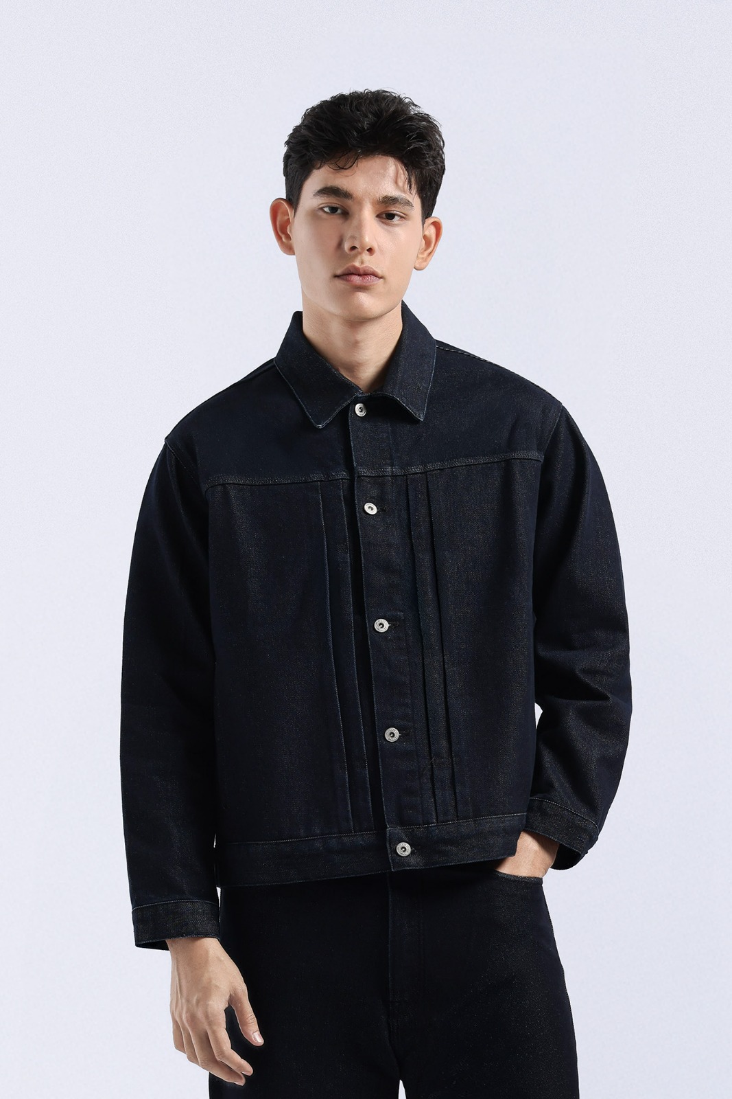 Rugged Denim Regular Jacket Navy