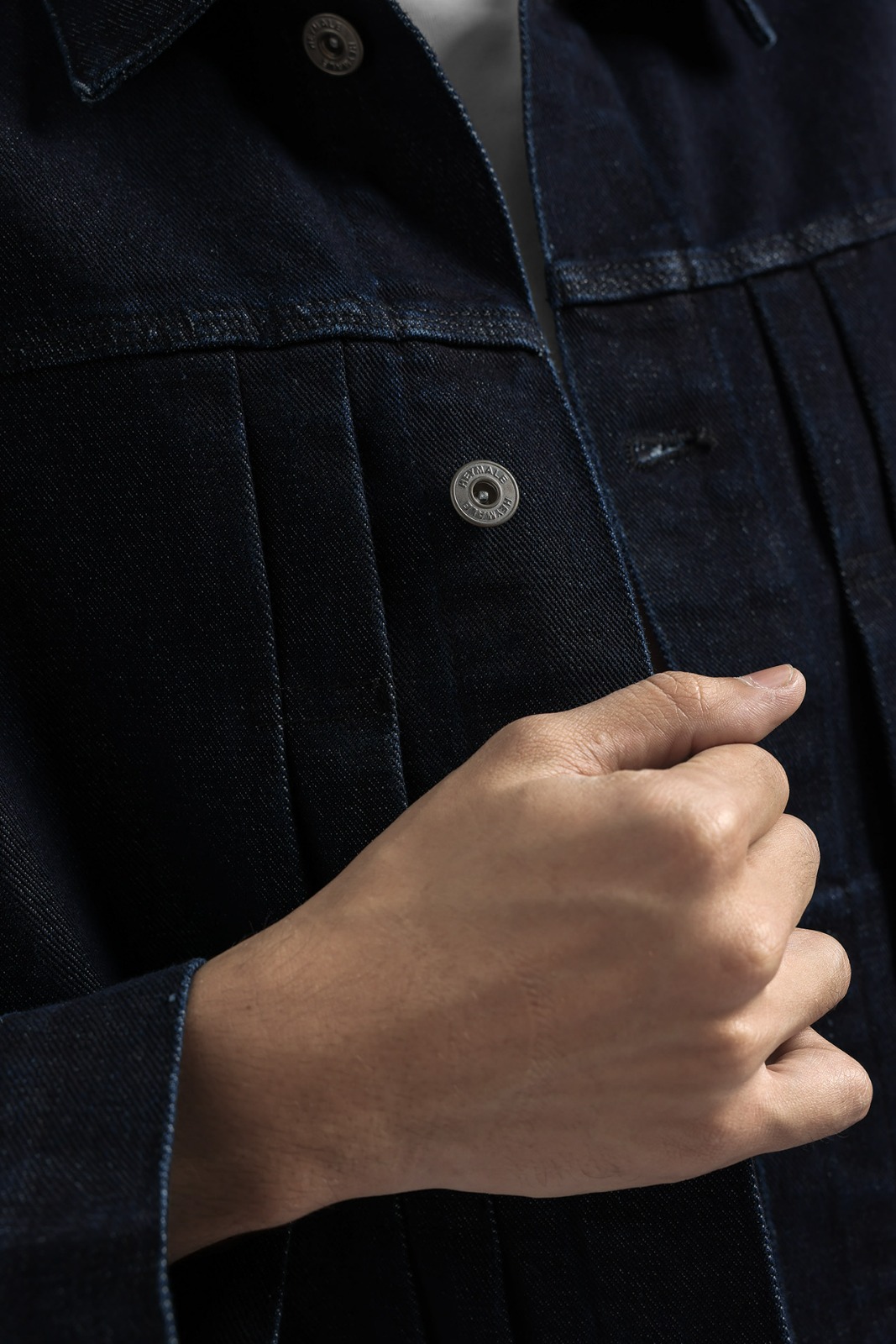 Rugged Denim Regular Jacket Navy
