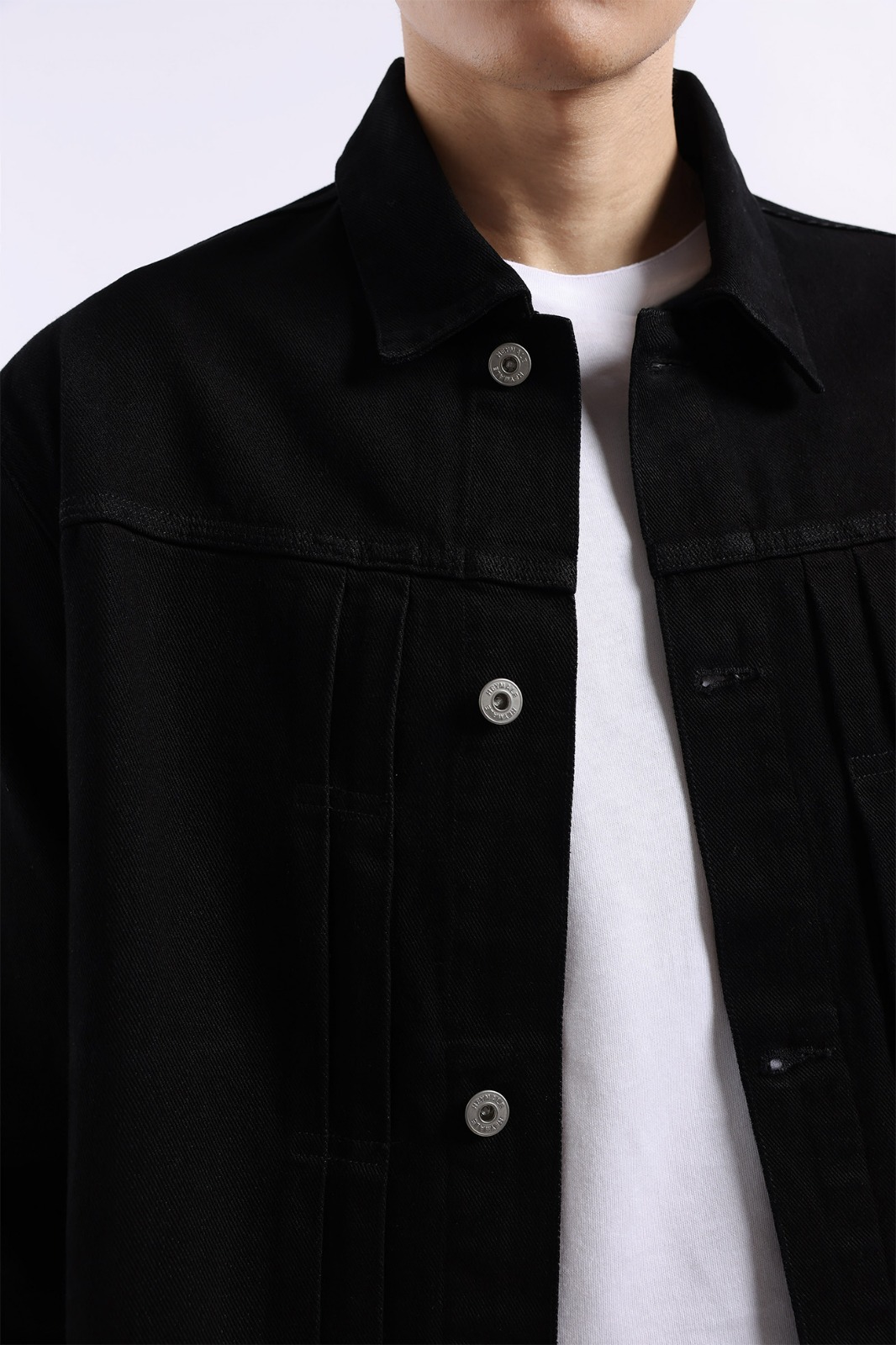 Rugged Denim Regular Jacket Jet Black