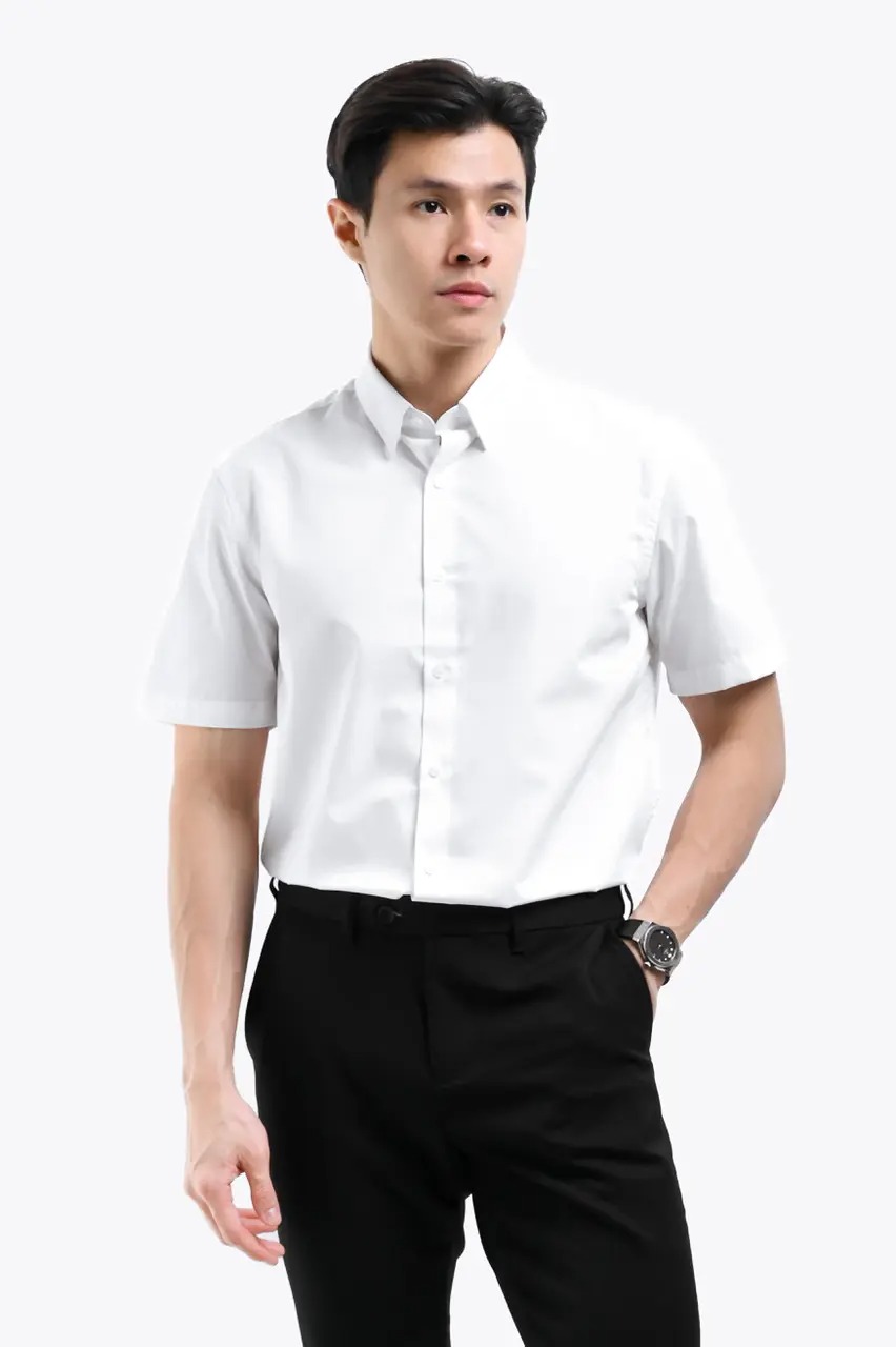 Elgant Short Sleeve Shirt Clean Look