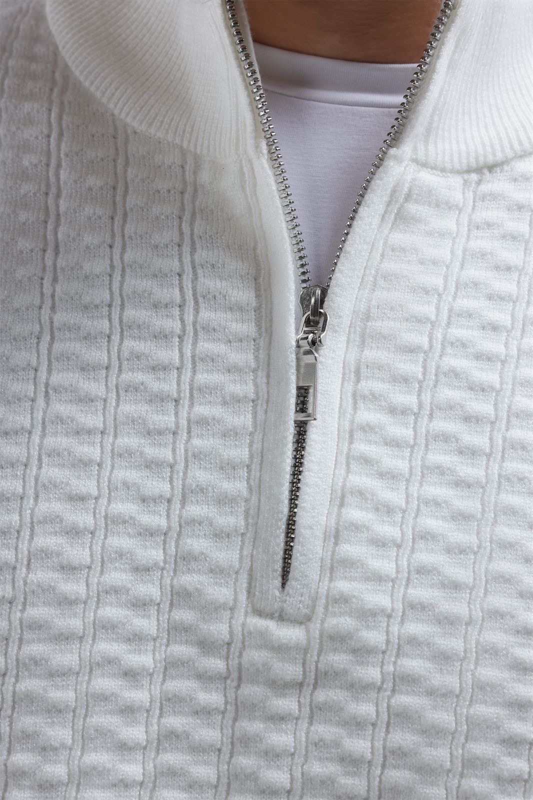 Zipflex Polo Halfzip White