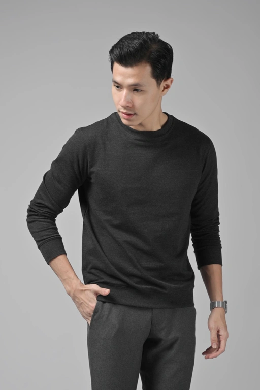 Image of BASIC SWEATER CHARCOAL