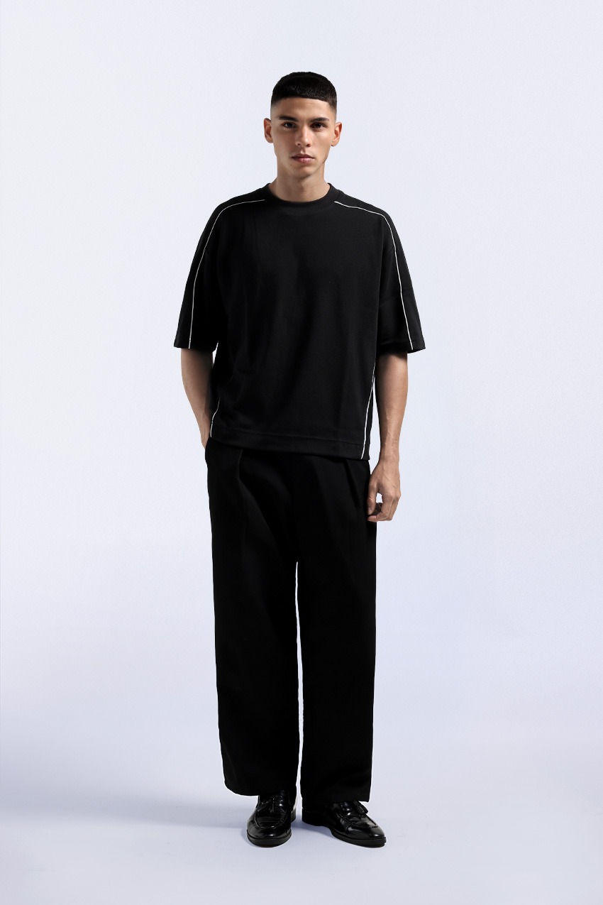 Lainer Oversized Tee Black