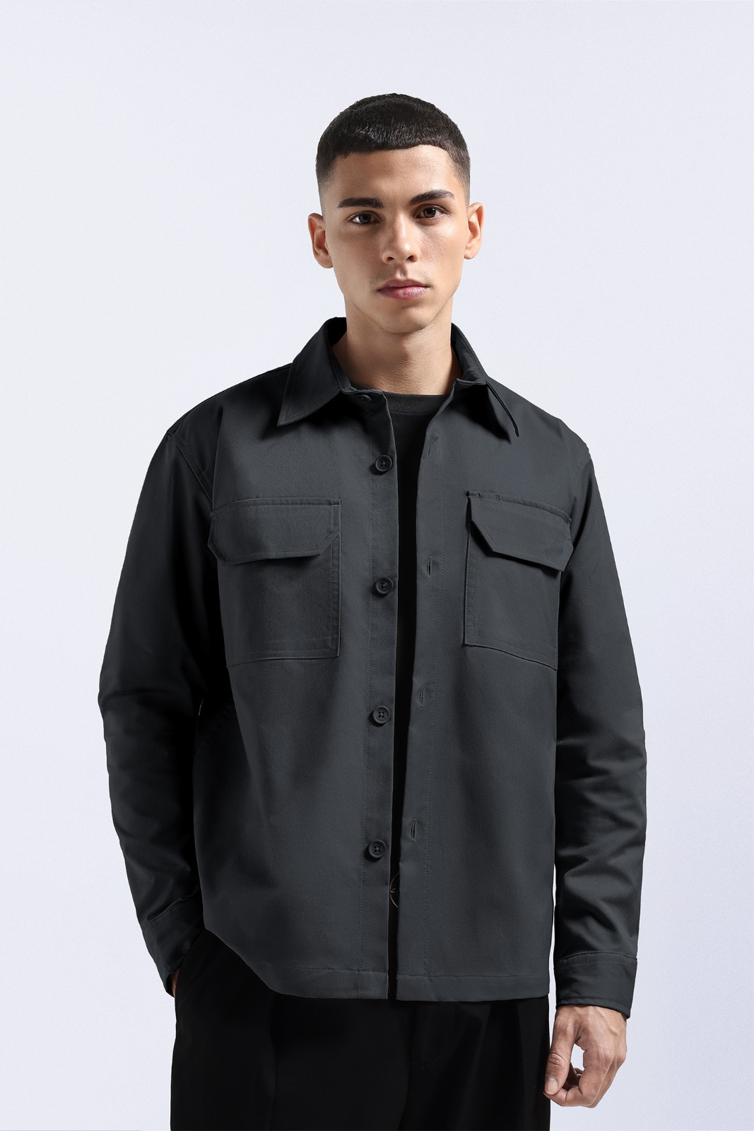 Nu Lanzo Overshirt Dark Grey