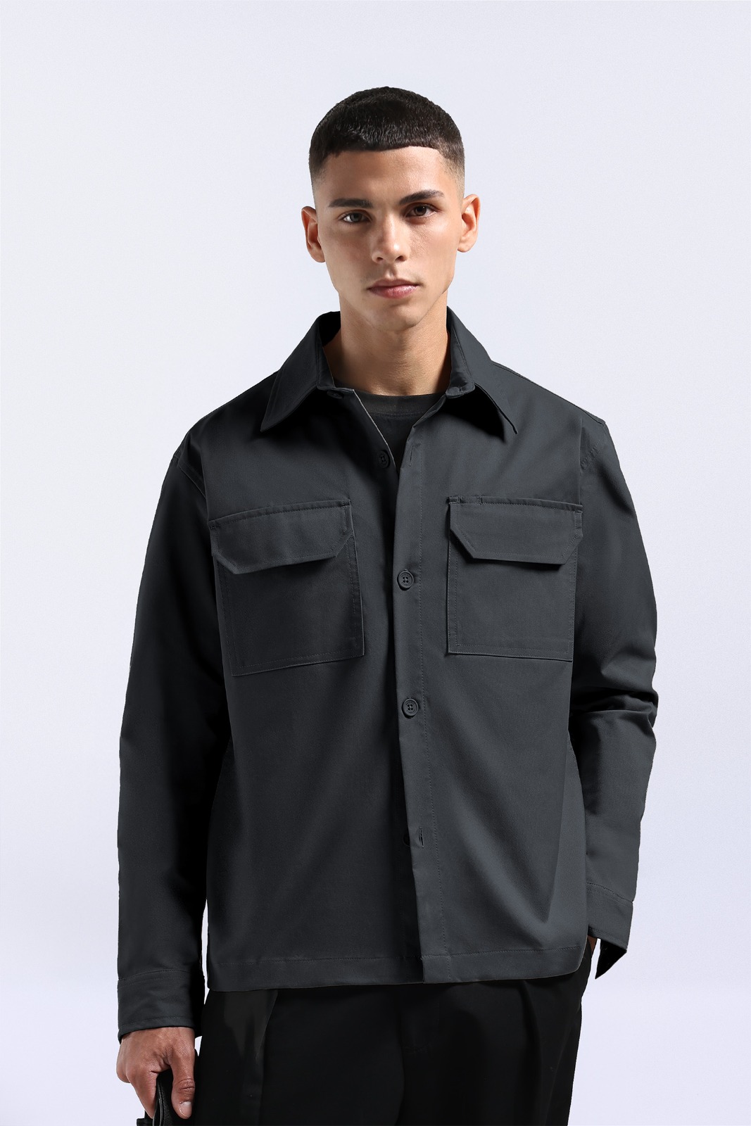Nu Lanzo Overshirt Dark Grey