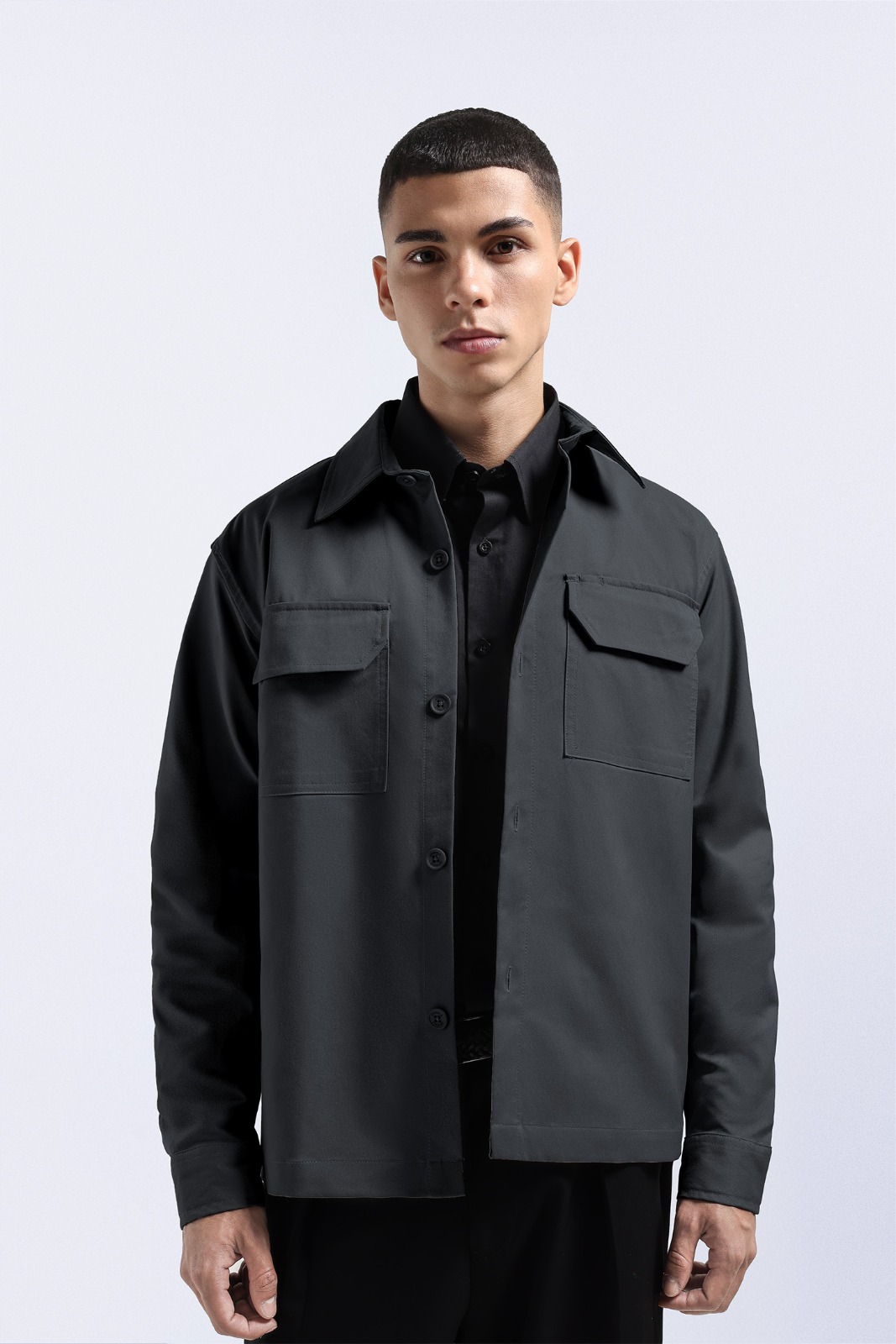 Nu Lanzo Overshirt Dark Grey