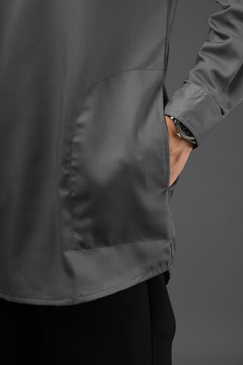 RUMEE KURTA SHIRT DARK GREY