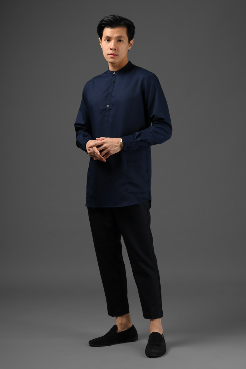 RUMEE KURTA SHIRT NAVY