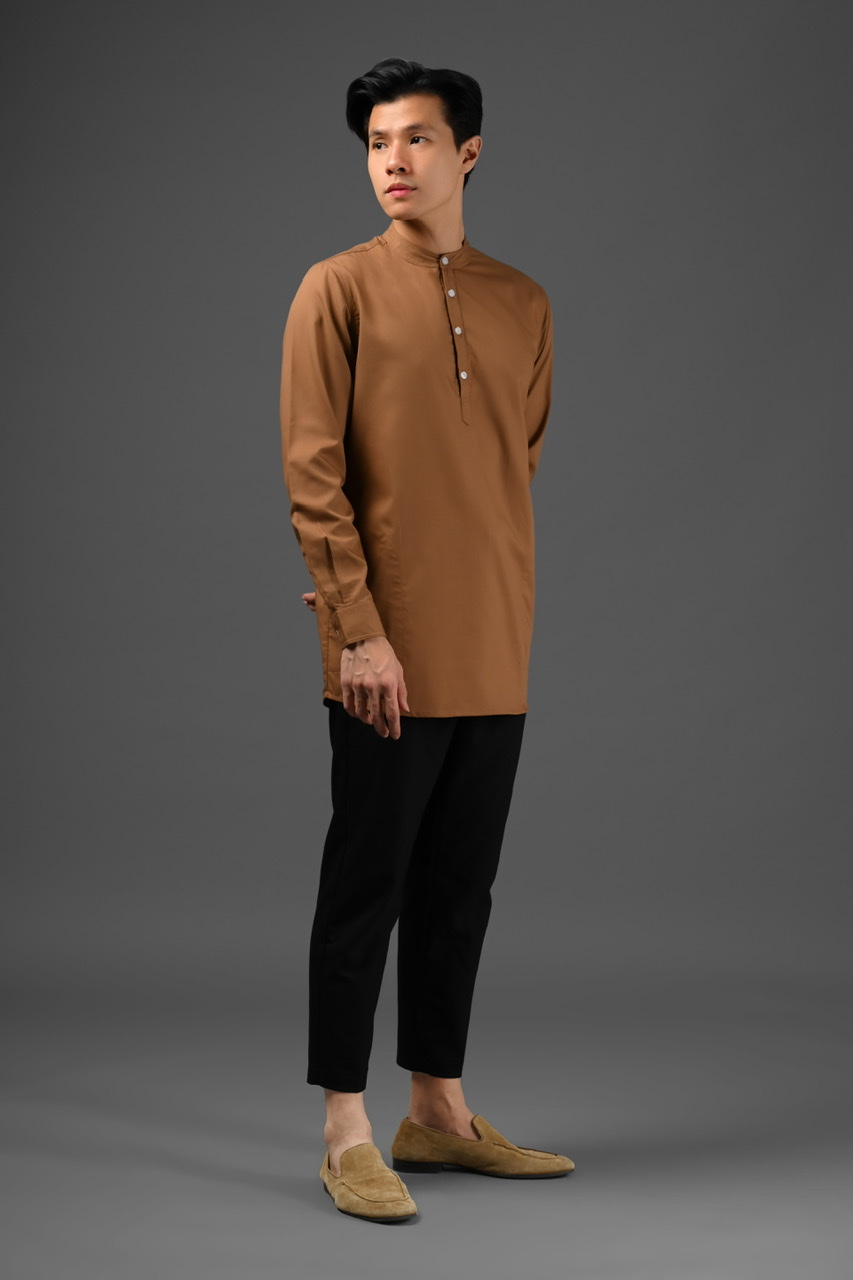 RUMEE KURTA SHIRT BROWN