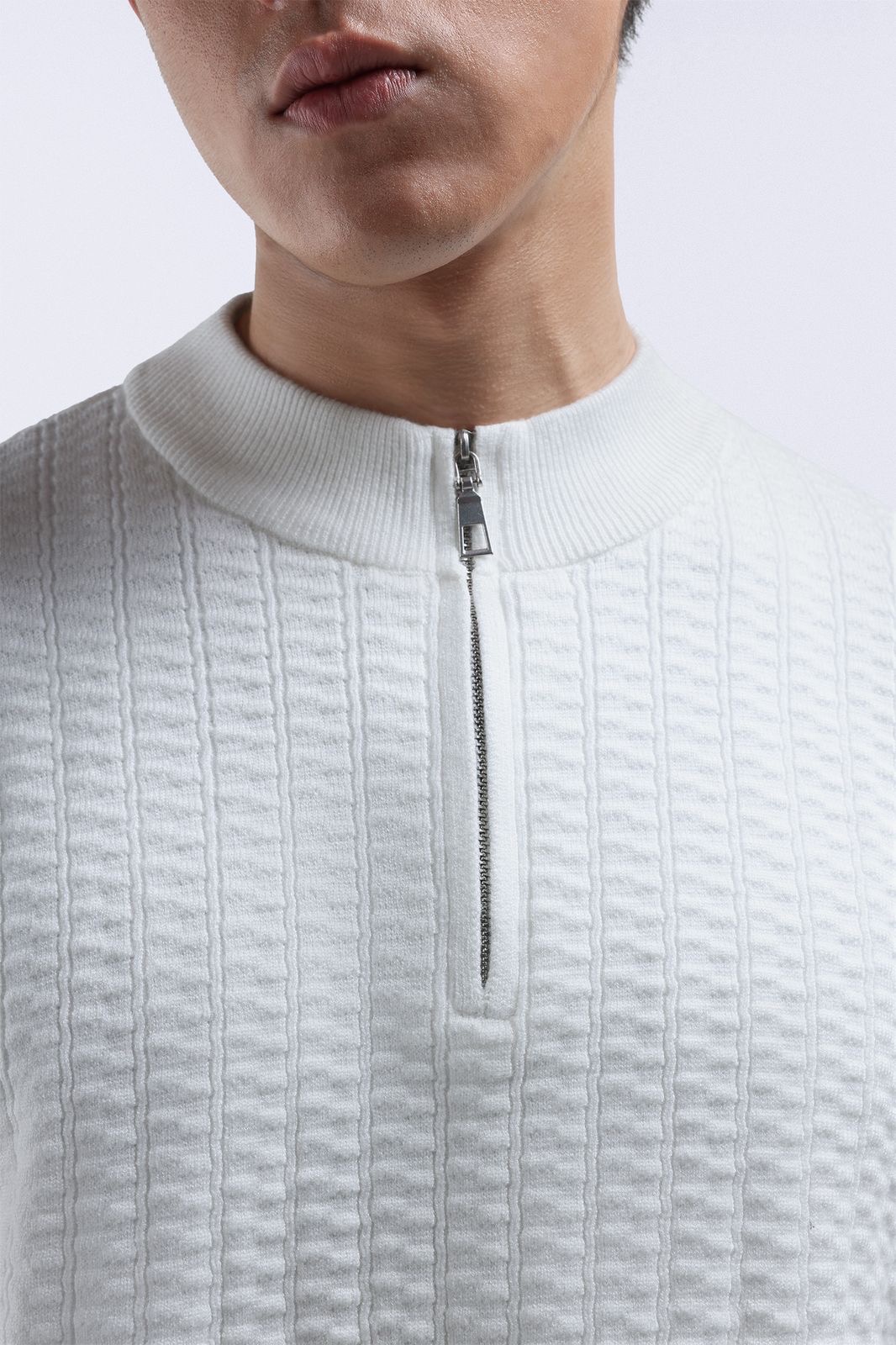 Zipflex Polo Halfzip White