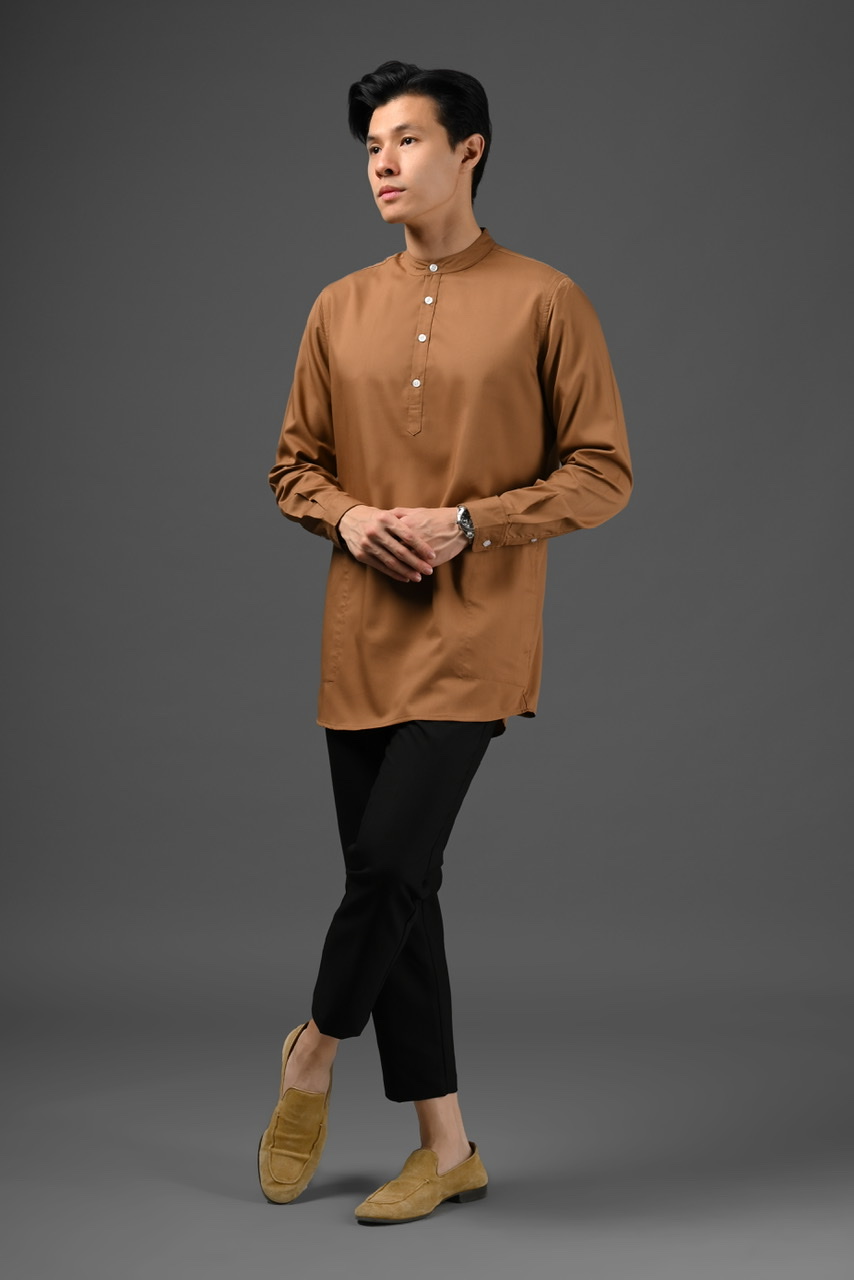 RUMEE KURTA SHIRT BROWN