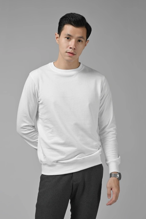 Image of BASIC SWEATER WHITE