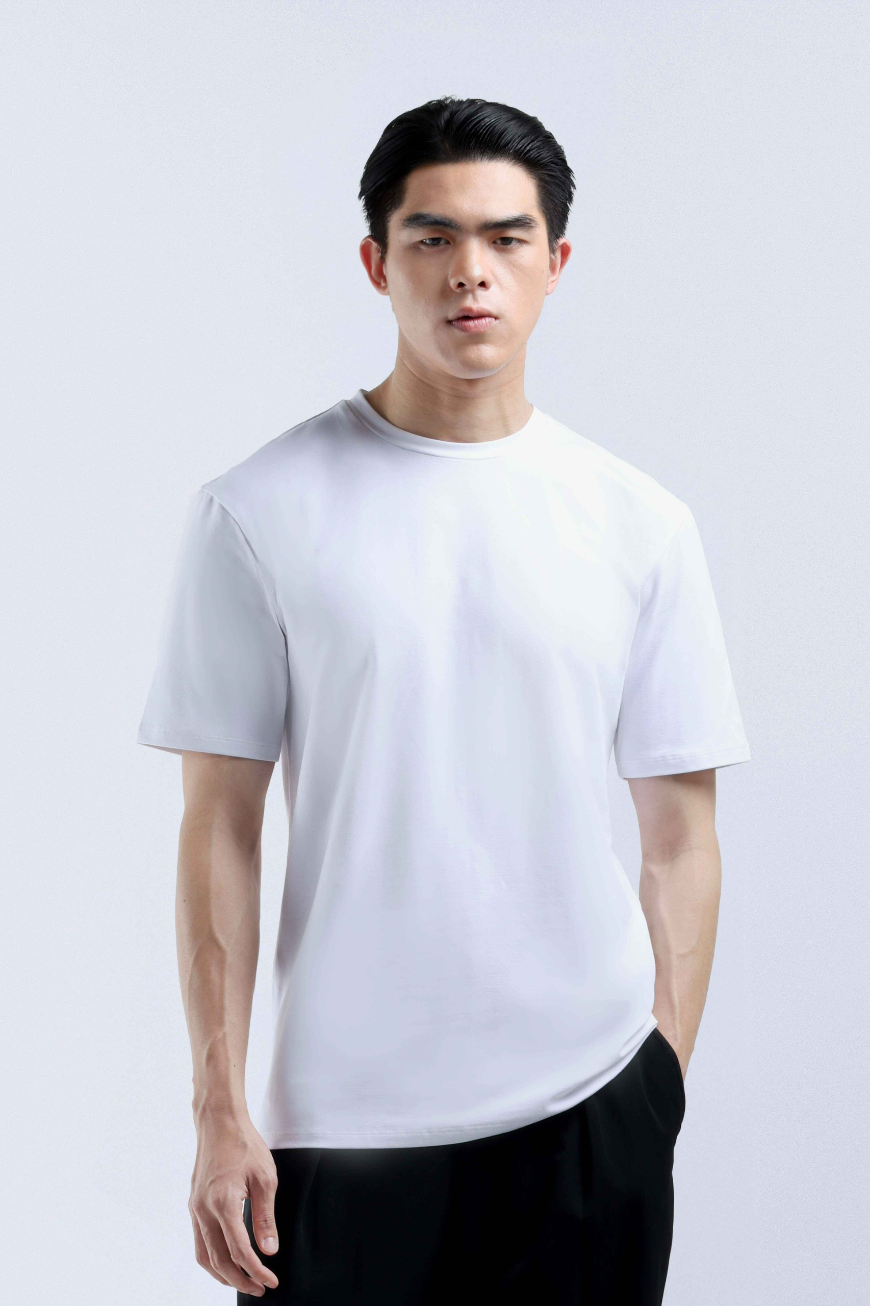 Basic Cooltys Slim Fit White