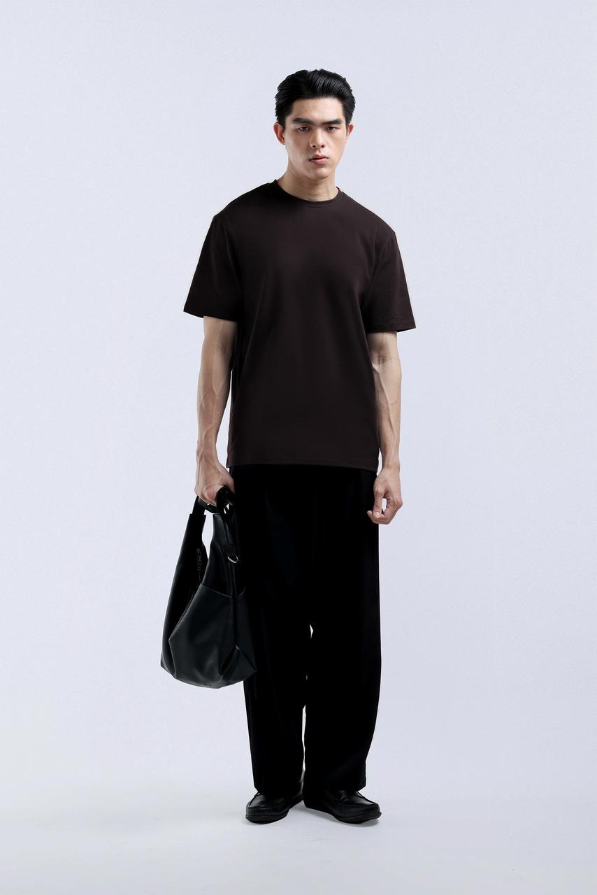 Cooltys Reguler Tees Short Sleeve Dark Brown