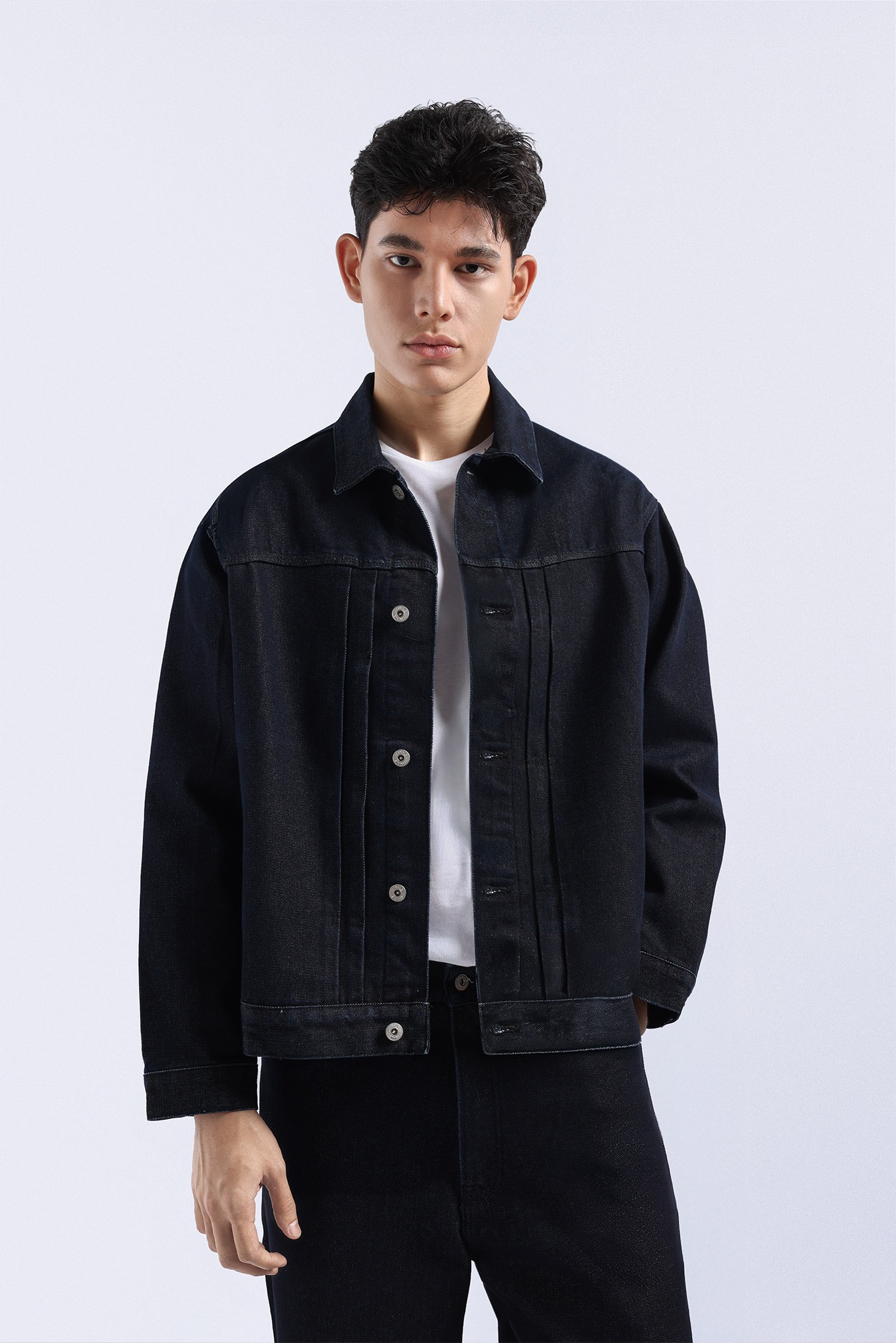 Rugged Denim Regular Jacket Navy