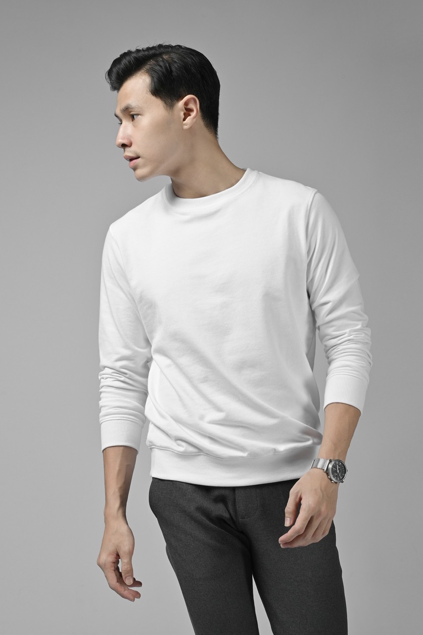 BASIC SWEATER WHITE