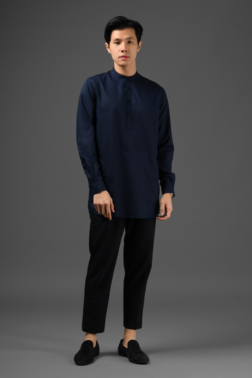 RUMEE KURTA SHIRT NAVY