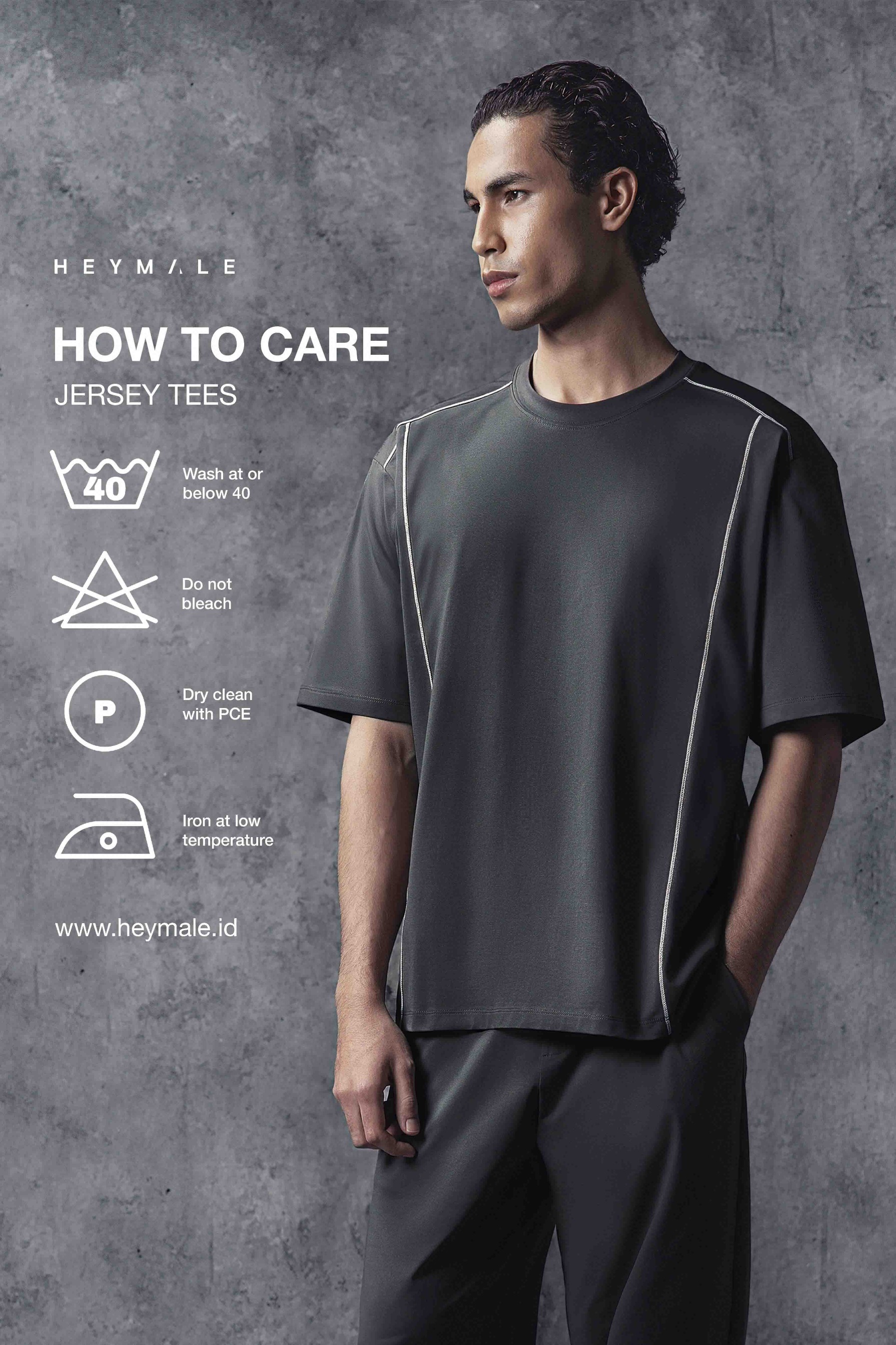 Activemor Jersey Tee Black-White