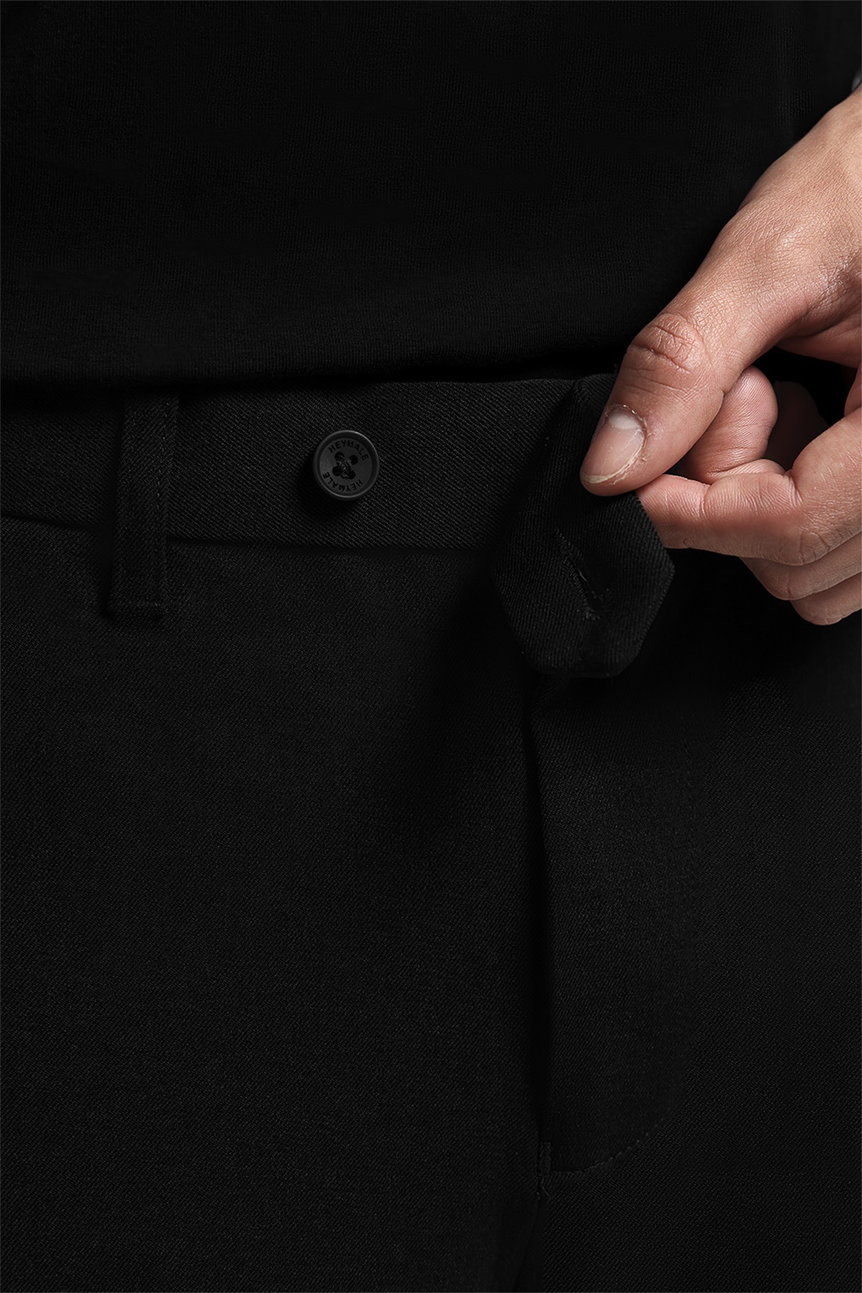 Peazy Pants Regular Fit Ankle Dark Grey