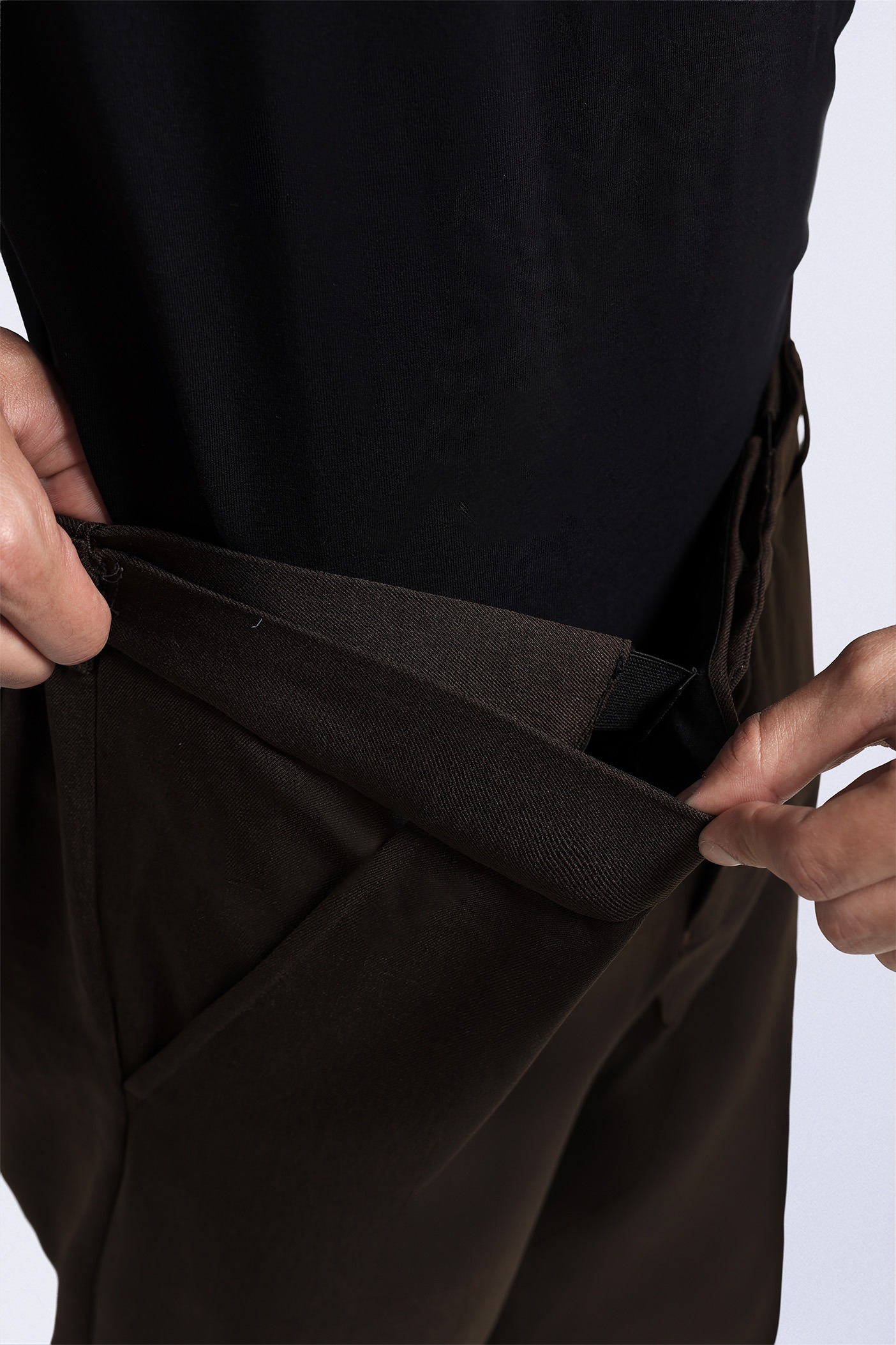 Peazy Pants Regular Fit Ankle Dark Brown