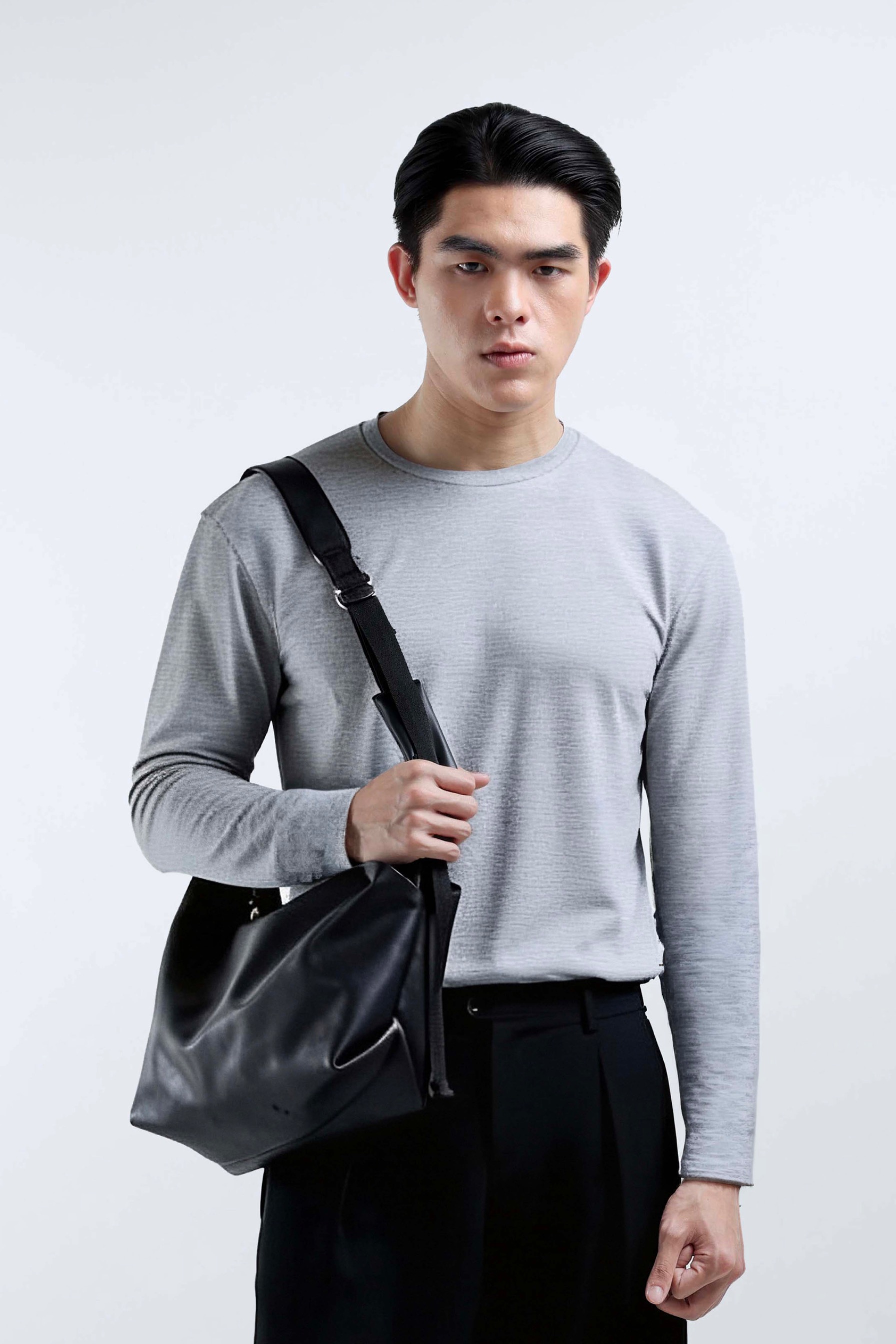 Cooltys Reguler Tees Long Sleeve Light Grey
