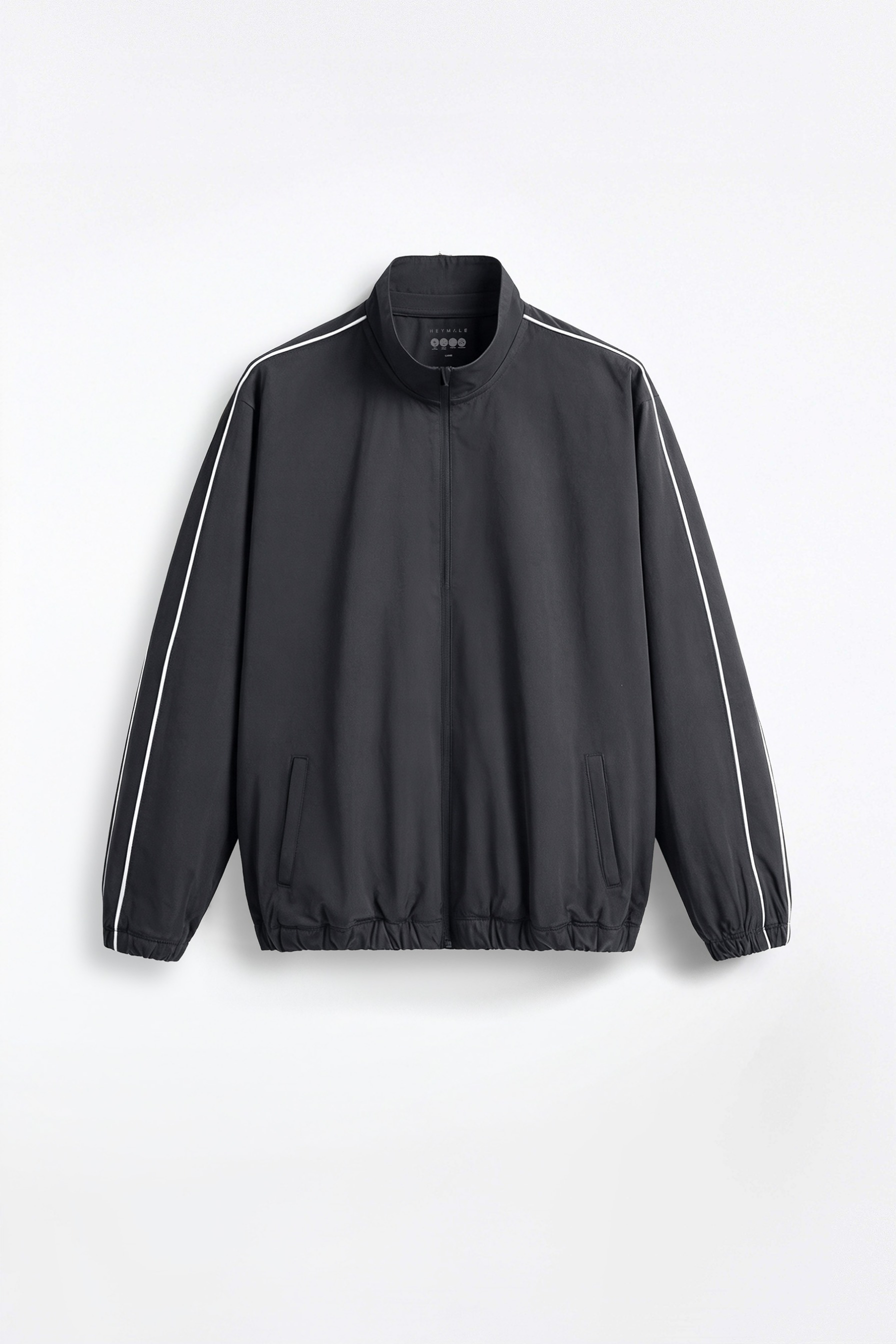 Activemor Stripe Jacket Dark Grey-White