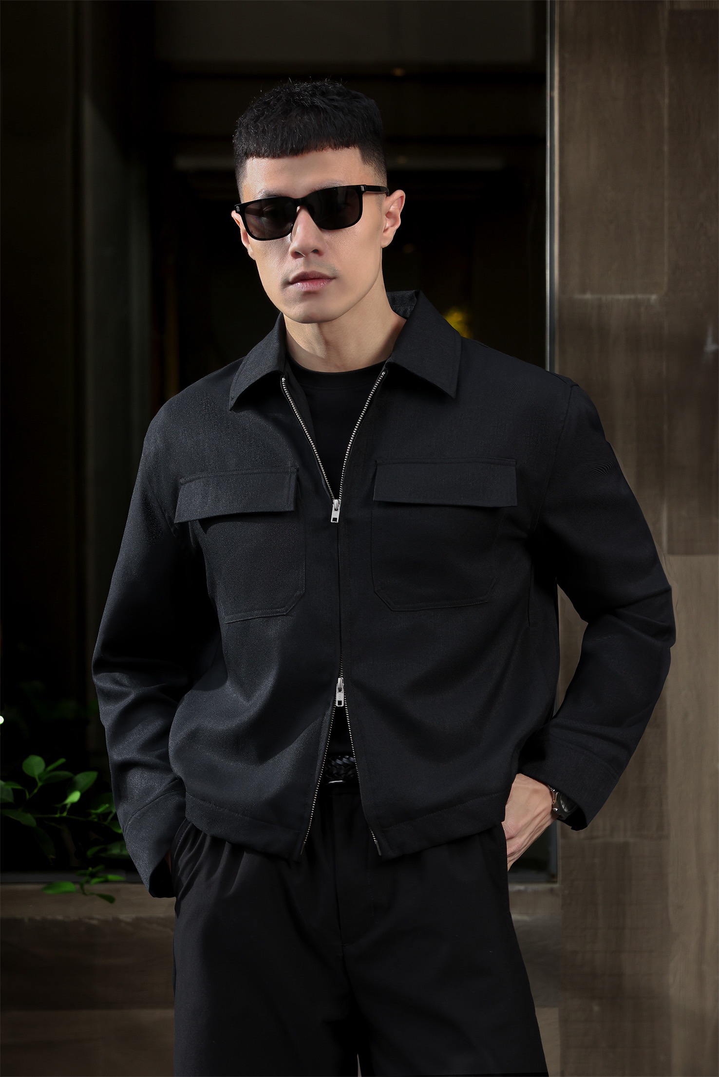 Moorve Boxy Jacket Black