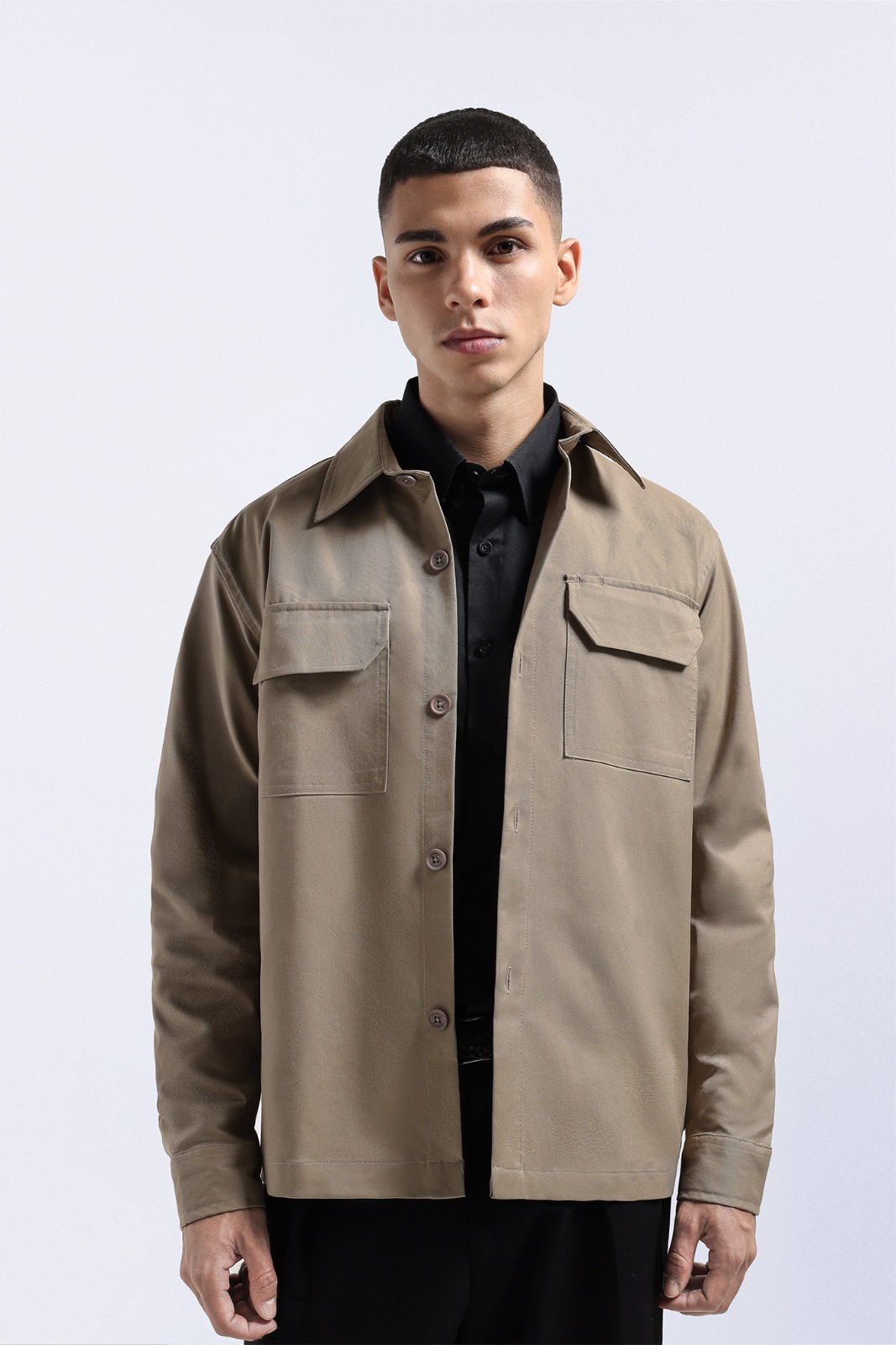 Nu Lanzo Overshirt Taupe