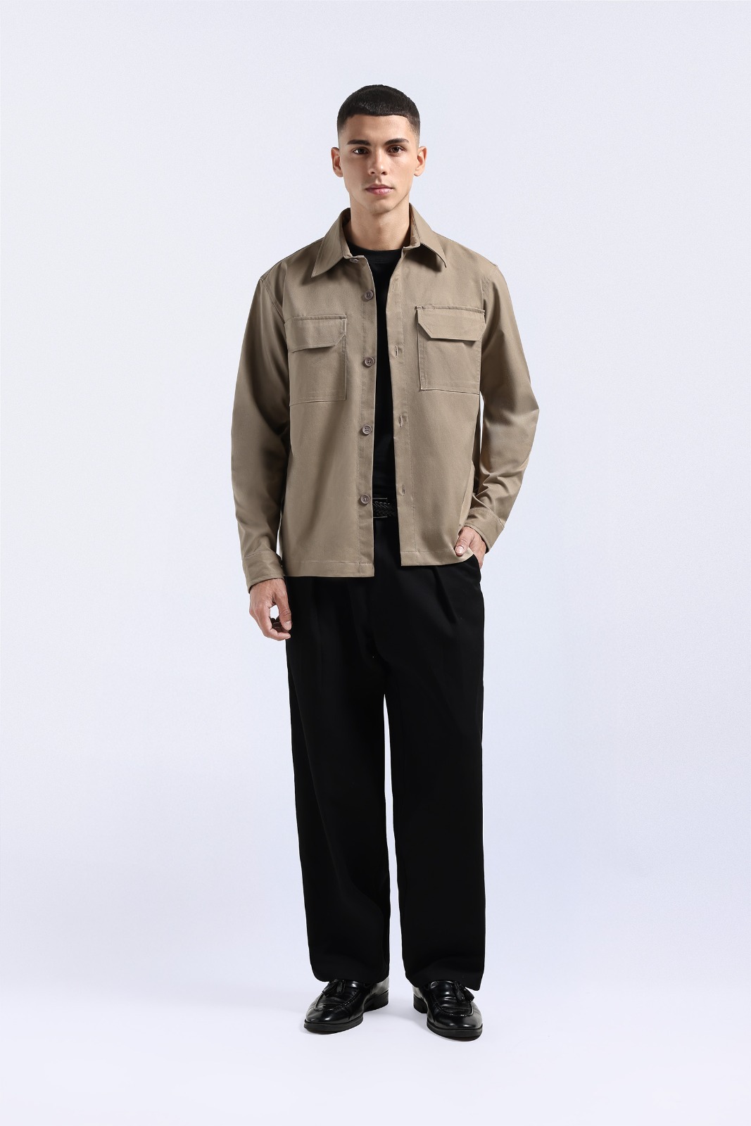 Nu Lanzo Overshirt Taupe
