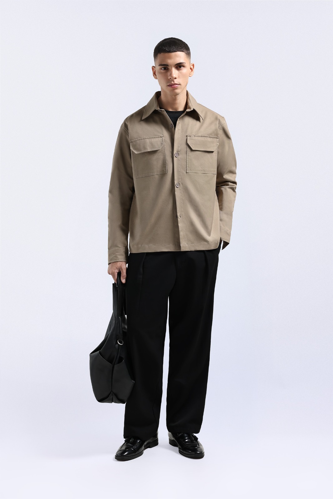 Nu Lanzo Overshirt Taupe