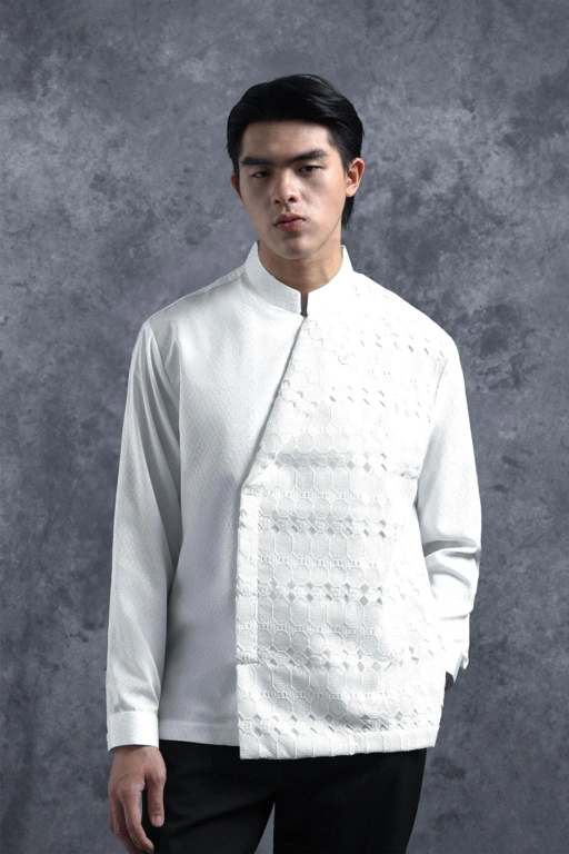 Image of Kemeja Beskap Manggala Lengan Panjang Mega