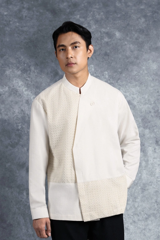 Image of Kemeja Elok Beskap Lengan Panjang Puspa