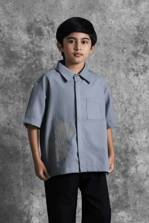 Image of Kemeja Anak Bordir Renjana Embun