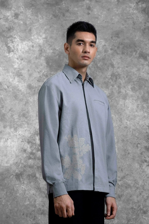 Image of Kemeja Bordir Renjana Lengan Panjang Embun