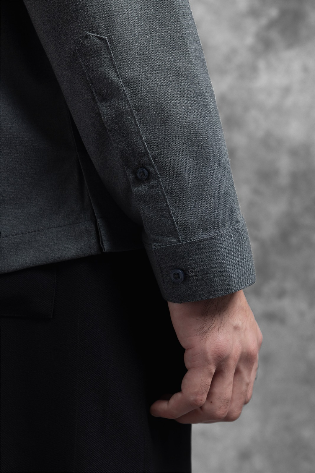 Kemeja Beskap Brajanala Dark Grey
