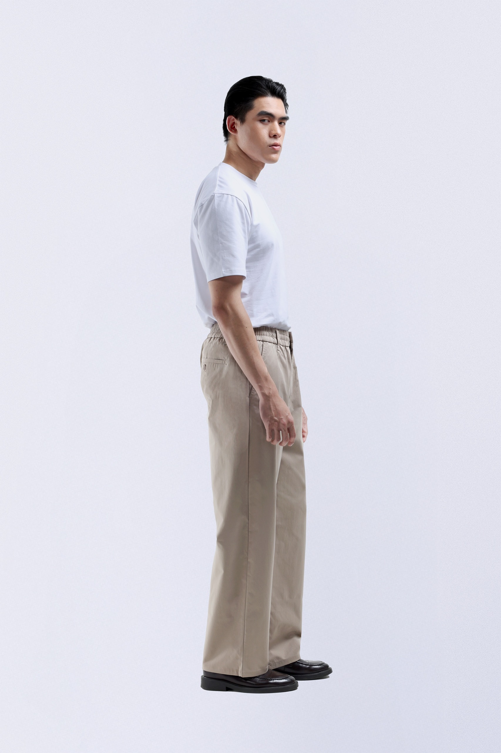 Flexi Casual Loose Pants Khaki