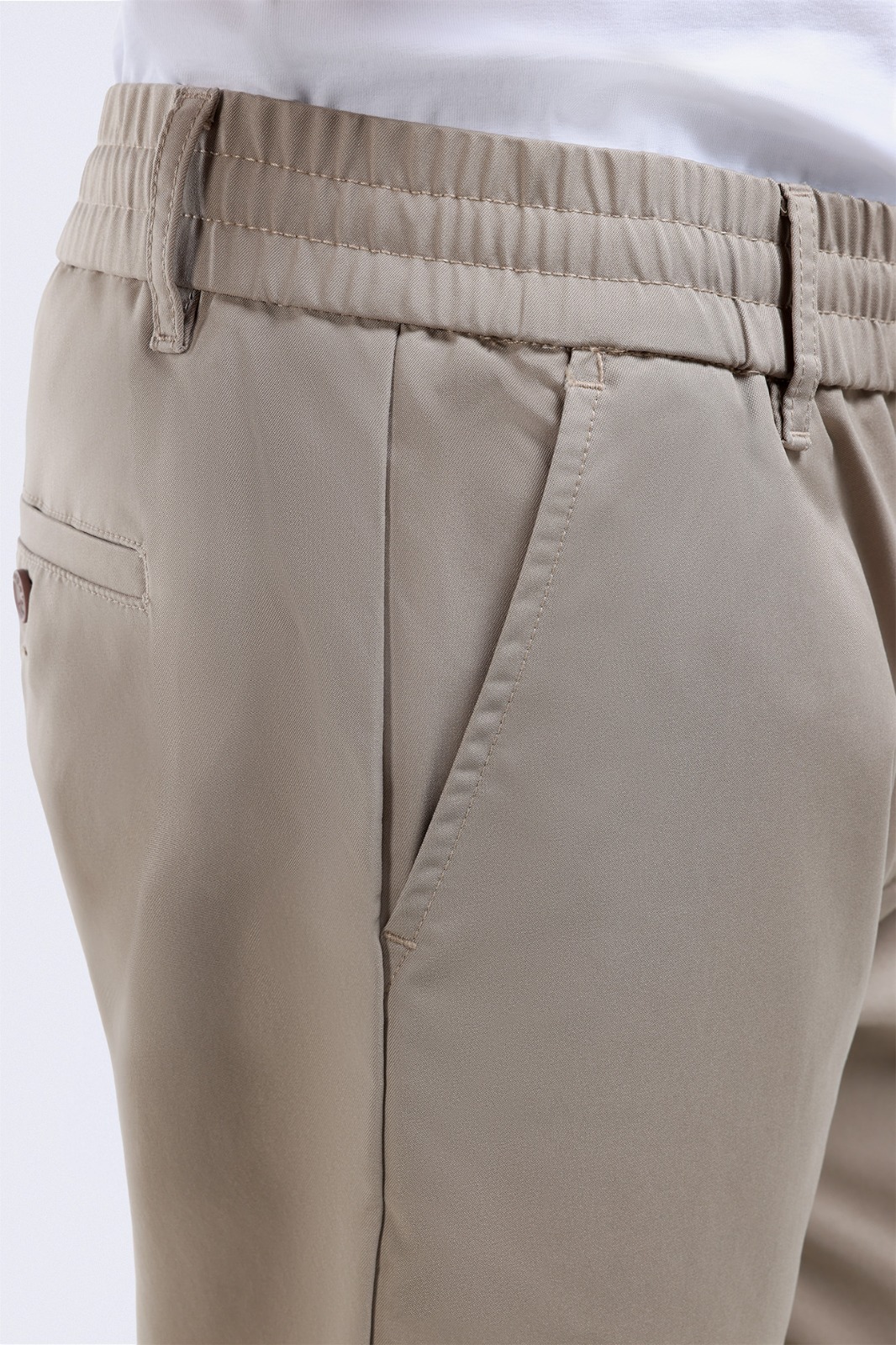 Flexi Casual Regular Pants Khaki