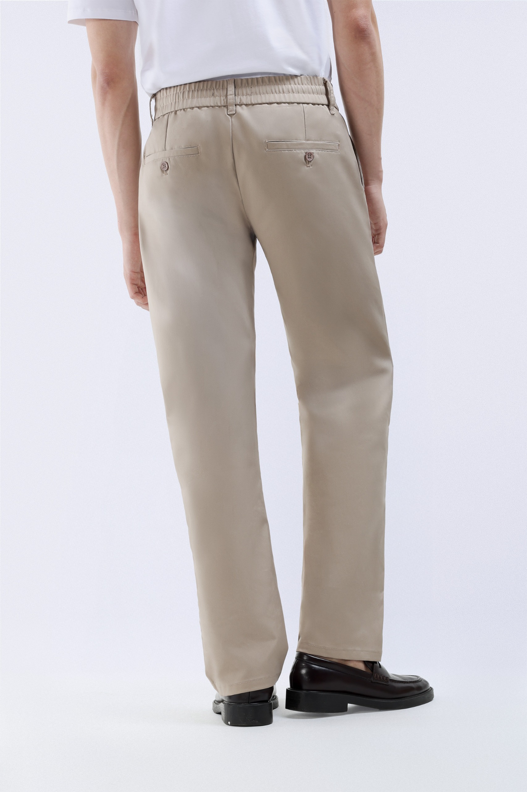 Flexi Casual Regular Pants Khaki