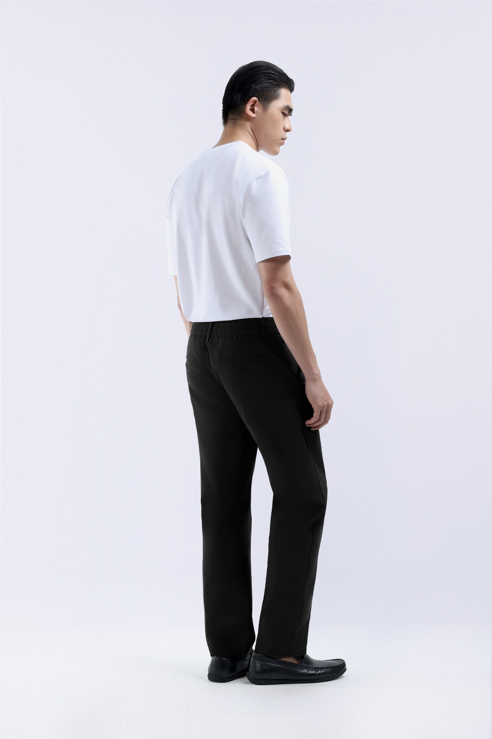 Flexi Casual Regular Pants Black