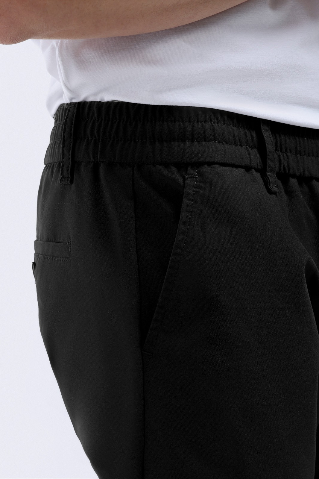 Flexi Casual Regular Pants Black