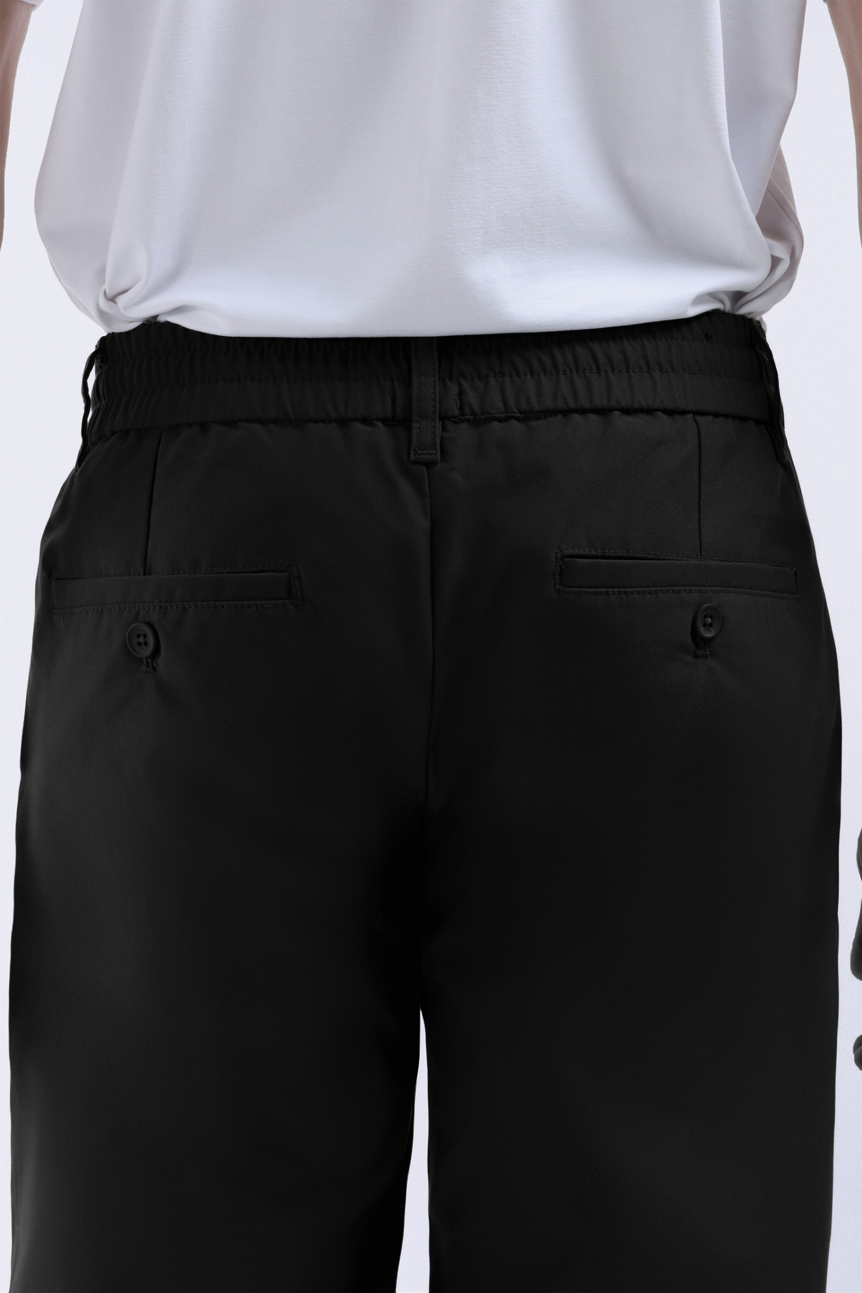 Flexi Casual Regular Pants Black