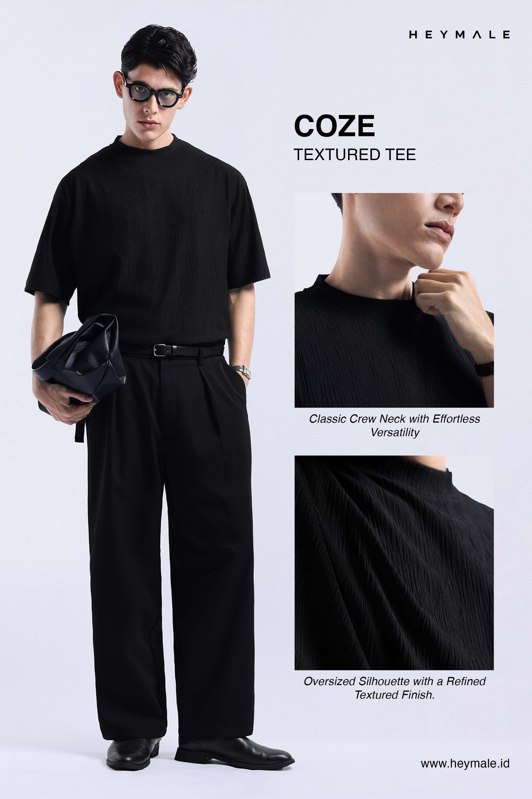 Coze Textured Tee Off White