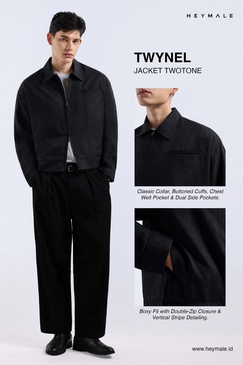 Twynel Jacket Twotone Grey