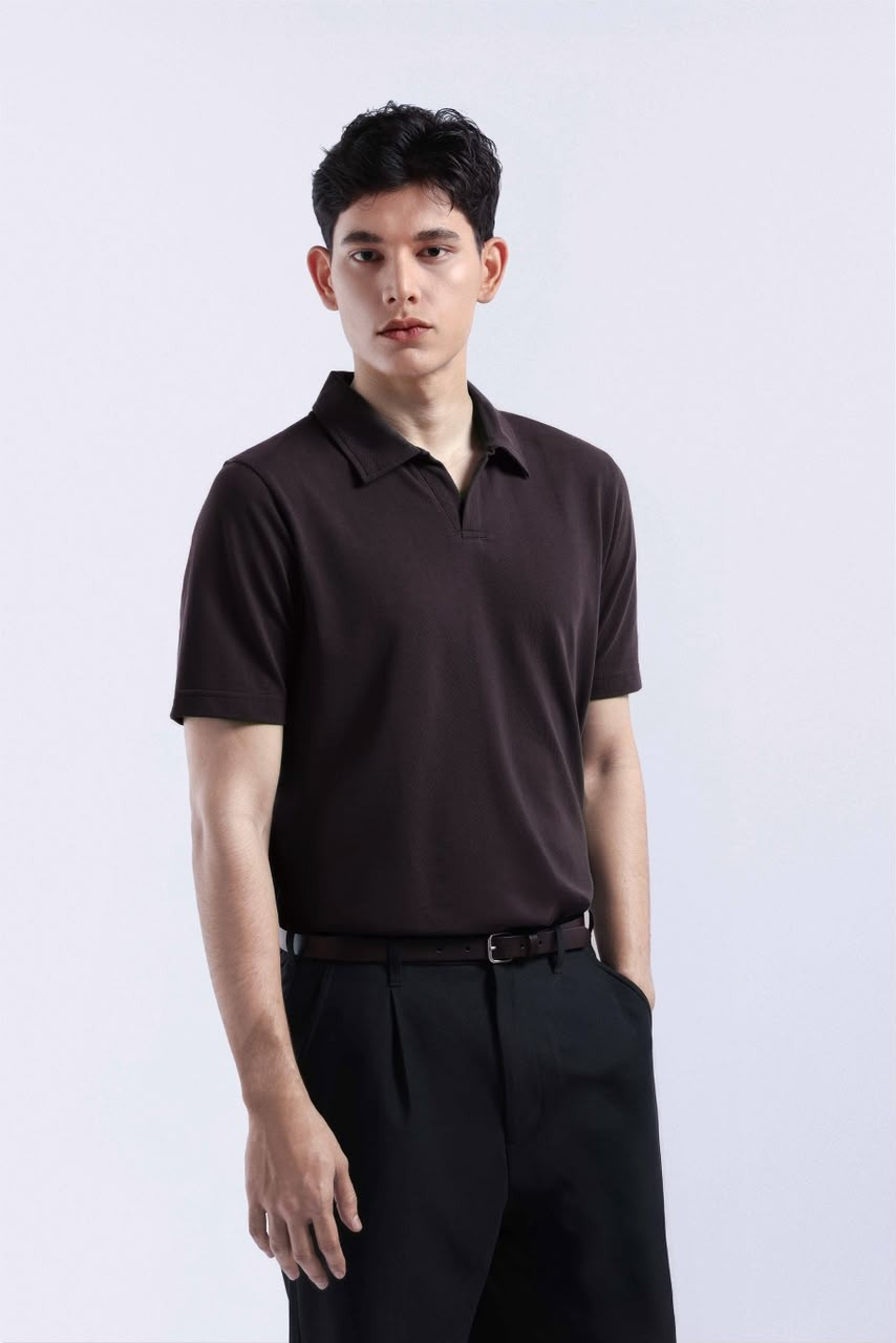Raven Polo Shirt Dark Brown