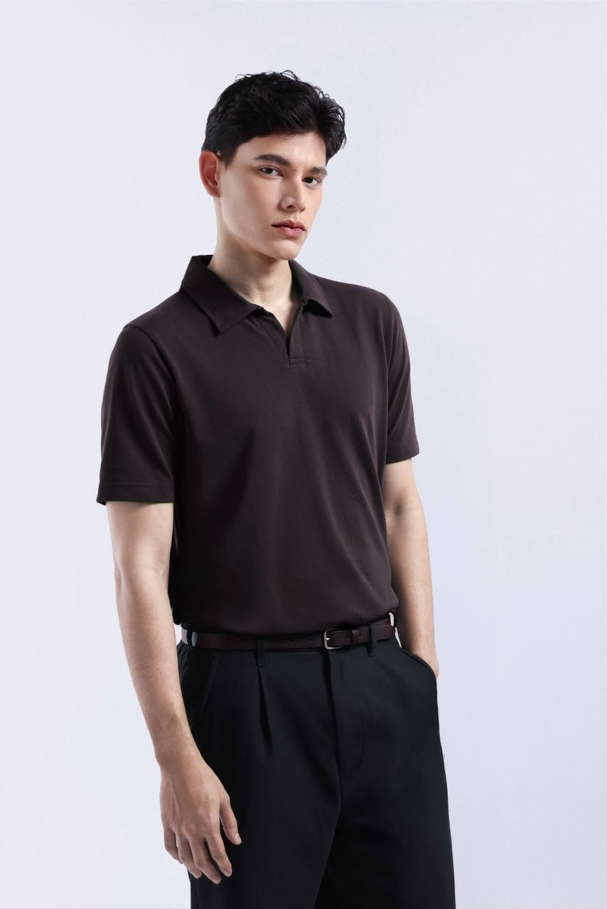Raven Polo Shirt Dark Brown