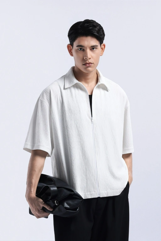 Coze Zip Shirt Off White