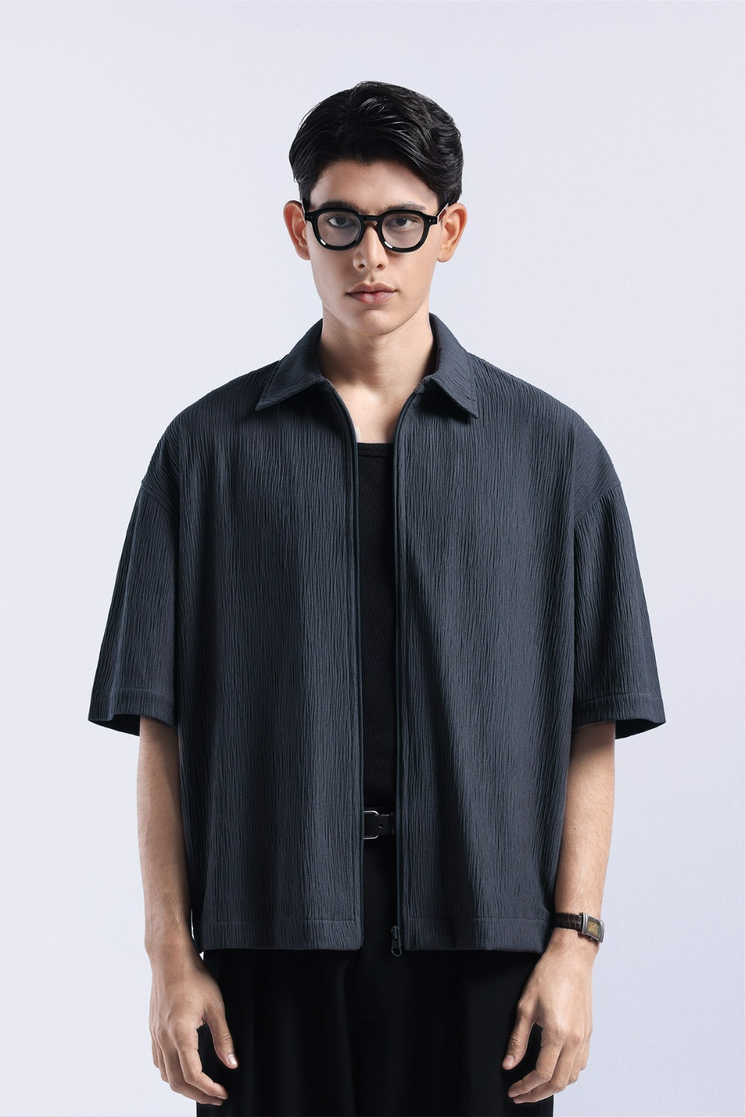 Coze Zip Shirt Grey