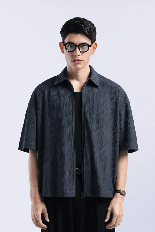 Coze Zip Shirt Grey