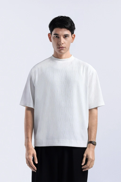 Coze Textured Tee Off White