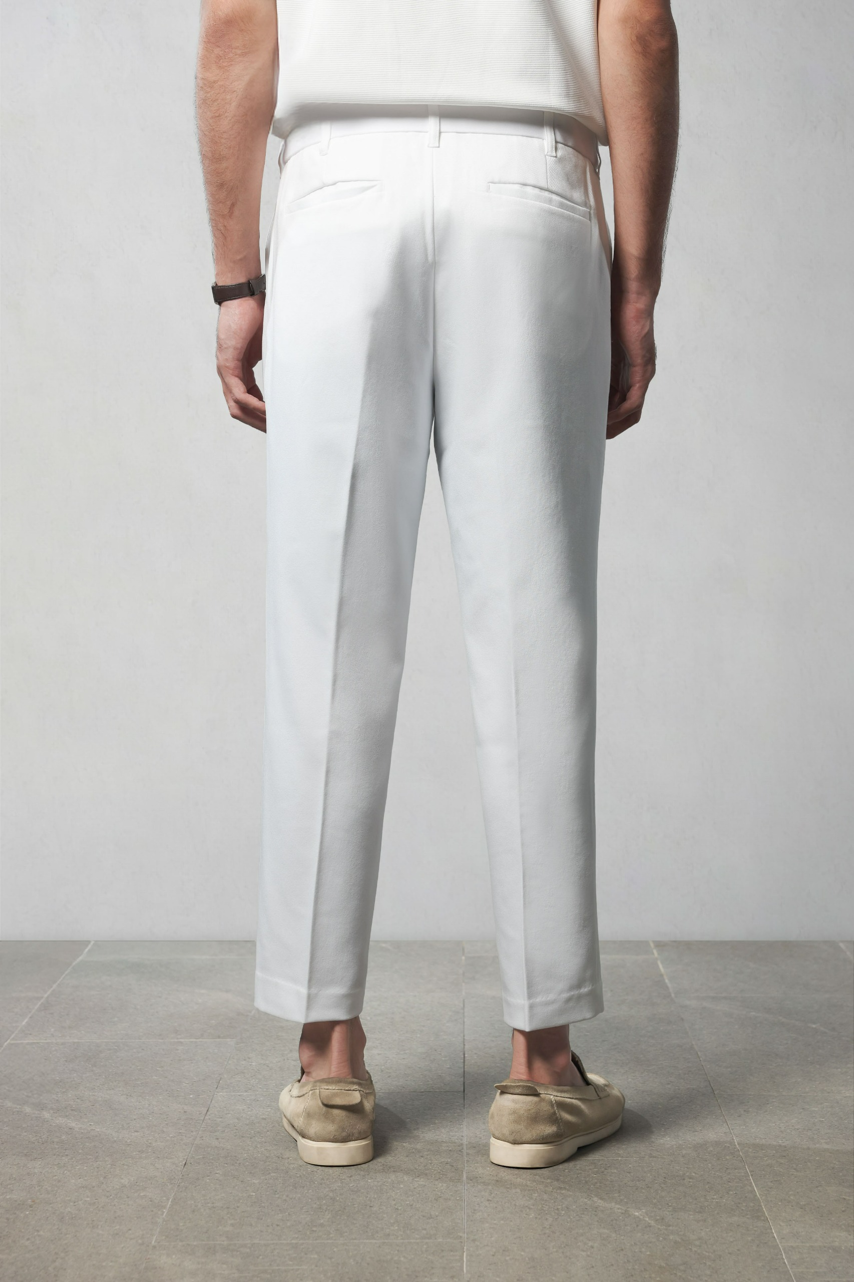 Ankle Smart Peazy Pants White
